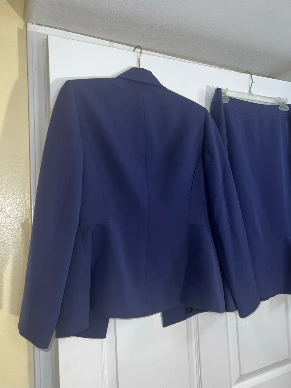 Kasper Women's Navy Blazer and Matching Skirt Set